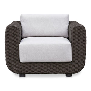 Soma Outdoor Accent Chair in Dark Brown