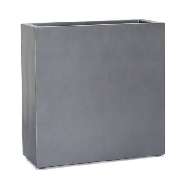 Tall Rectangle Planter 30"H, pewter