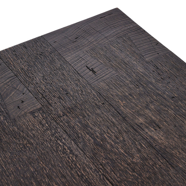 Abaso Accent Bench - Ebony Rustic Wormwood Oak