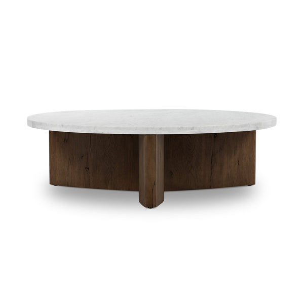 Toli Coffee Table - Italian White Marble