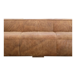 Moe's Bolton Sofa in Open Road Brown Leather