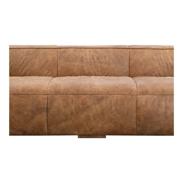 Moe's Bolton Sofa in Open Road Brown Leather