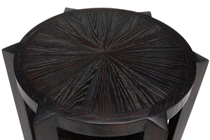 Yuhuda Small Side Table, Sombre Finish