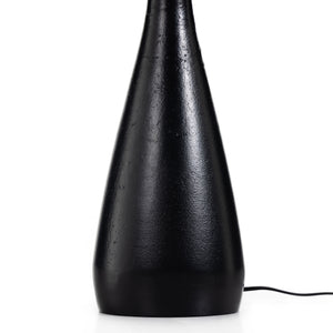 Innes Tapered Shade Table Lamp In Mtt Black