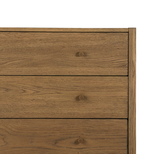 Meadow 5 Drawer Dresser In Tawny Oak