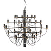 Arment Large Pendant Lamp In Matt Black and Brass