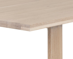 THANUS DINING TABLE - LIGHT OAK - 94.5"