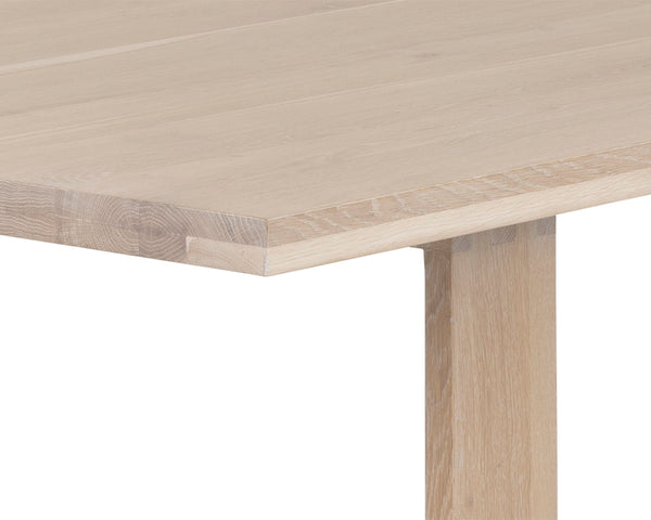 THANUS DINING TABLE - LIGHT OAK - 94.5"