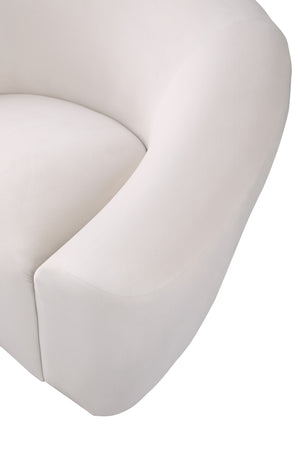Vivian Sofa In Cream Velvet