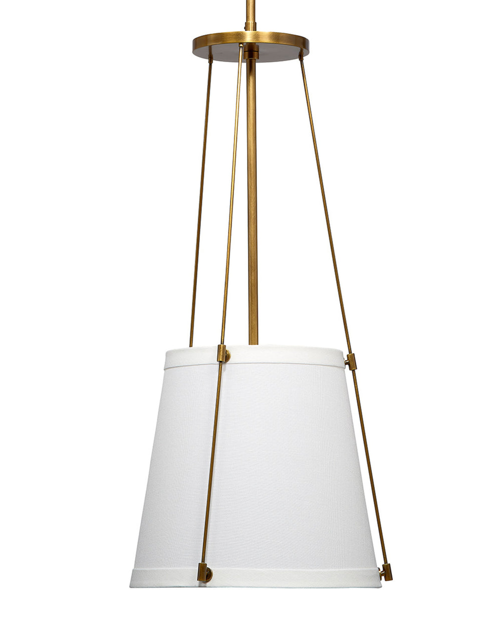  California Metal 1-Light Pendant, Antique Brass
