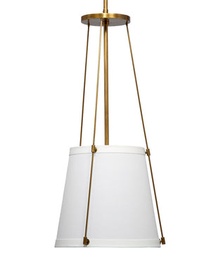  California Metal 1-Light Pendant, Antique Brass