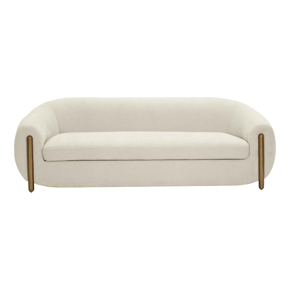 Lina Cream Chenille Textured Sofa