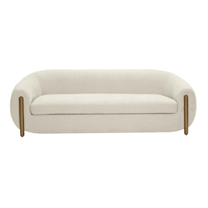 Lina Cream Chenille Textured Sofa