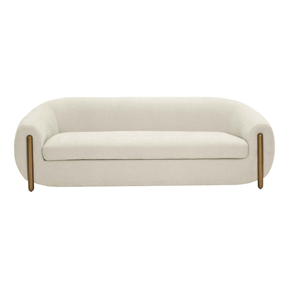 Lina Cream Chenille Textured Sofa