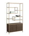Stamos Bookcase - Gold - Raw Umber