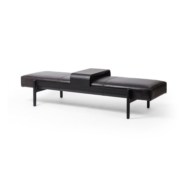 Fawkes Bench In Brushed Ebony