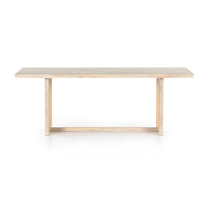Clarita Dining Table In White Wash Mango