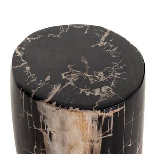 Kos End Table In Dark Petrified Wood