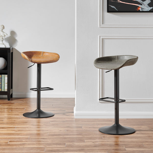 Rogue Gaslift Bar Stool In Vintage Mist Gray (Set of 2)