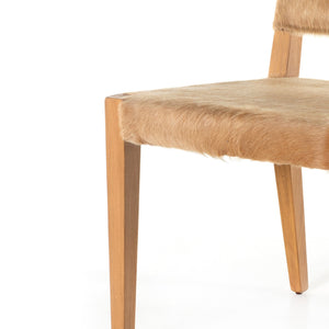 Villa Dining Chair In Light Hair On Hide