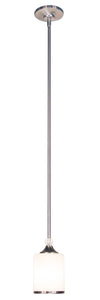 Cosmopolitan 1 Light Mini Pendant in Brushed Nickel Finish