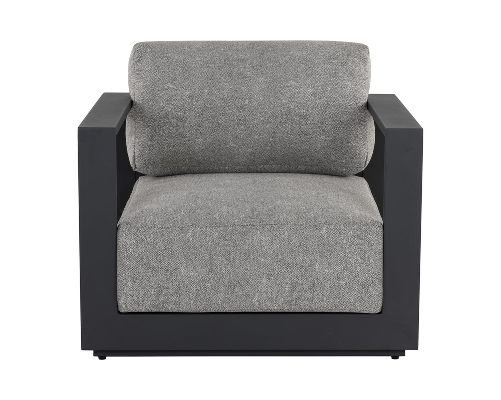 TAVIRA ARMCHAIR - CHARCOAL - LANIKAI SALT AND PEPPER