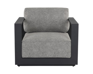 TAVIRA ARMCHAIR - CHARCOAL - LANIKAI SALT AND PEPPER