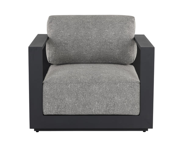 TAVIRA ARMCHAIR - CHARCOAL - LANIKAI SALT AND PEPPER