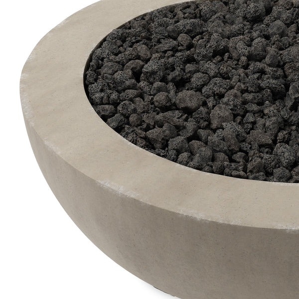 Bronson Outdoor Fire Table In Natural Concrete