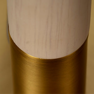 Morgana Wood and Metal Table Lamp with Raffia Shade