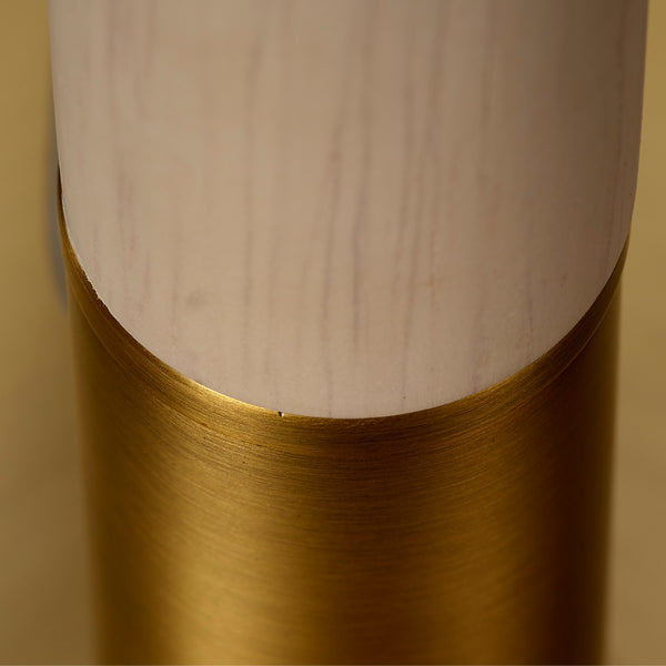 Morgana Wood and Metal Table Lamp with Raffia Shade