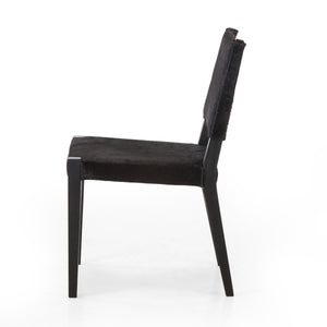 Villa Dining Chair In Dark Hair On Hide