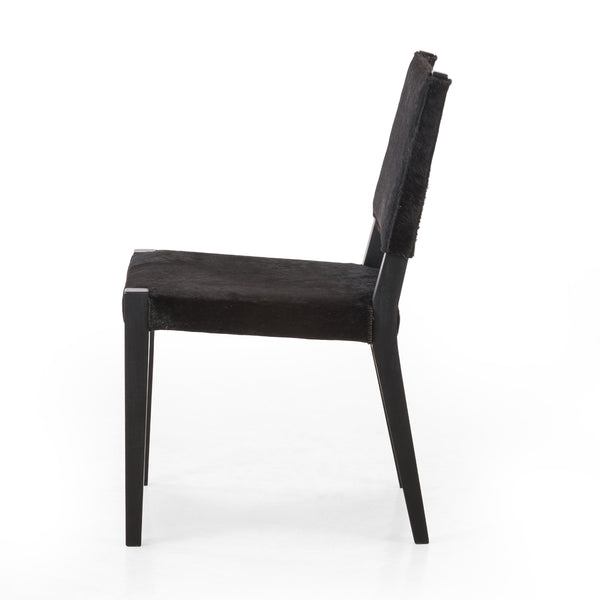 Villa Dining Chair In Dark Hair On Hide