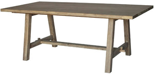Bedford 79" Rect. Dining Table "A" Base In Brushed Smoke