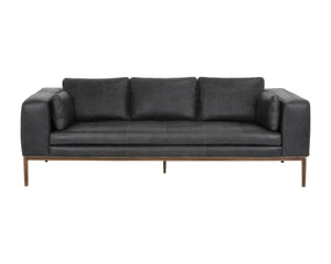 BURR SOFA - SERBIA BLACK LEATHER