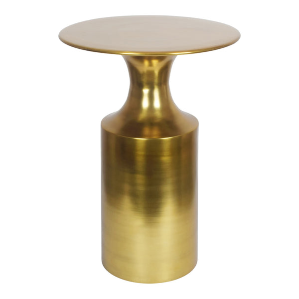 Moe's Rassa Gold Accent Table with Column Base