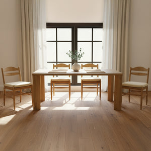 Segment Dining Table Wood Large in Heritage Brown