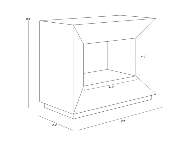 THALES NIGHTSTAND - GREY
