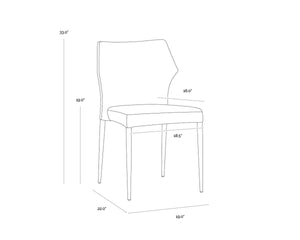 JAMES STACKABLE DINING CHAIR - CITY BEIGE