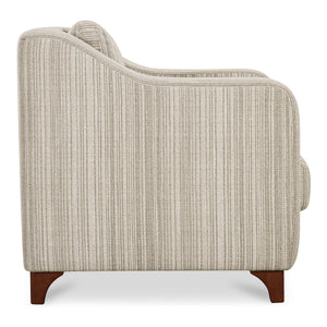 Moe's Hewitt Accent Chair in Beige Stripe