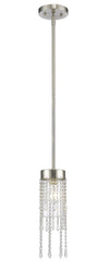 Siena 1 Light Mini Pendant in Brushed Nickel Finish