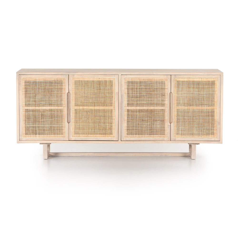 Clarita Sideboard In White Wash Mango