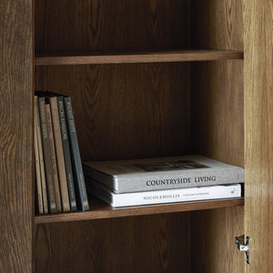 Renaud 3-Door Cabinet - Dark Toasted Oak Veneer
