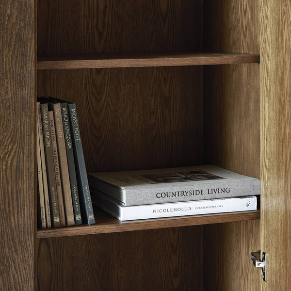 Renaud 3-Door Cabinet - Dark Toasted Oak Veneer
