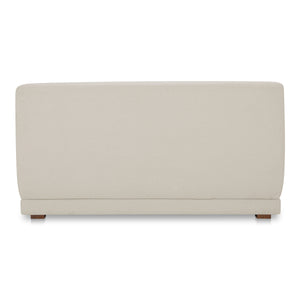 Moe's Fraser Wedge Slipper Chair, Off White Polyester
