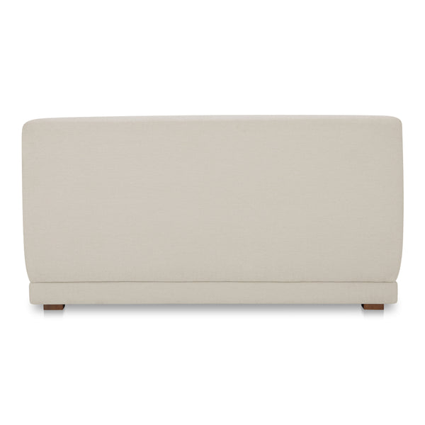 Moe's Fraser Wedge Slipper Chair, Off White Polyester