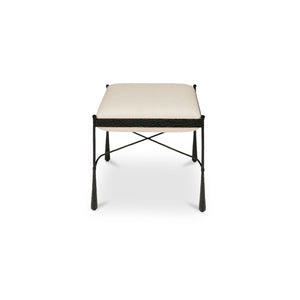 Moe's Agne Stool with Flared Legs in Cream