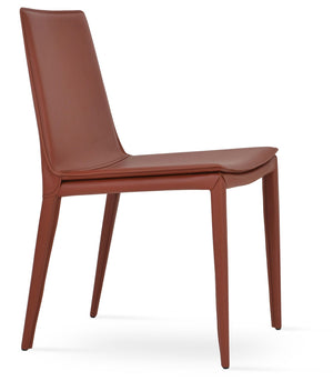 Tiffany dining chair Old Brick bonded leather