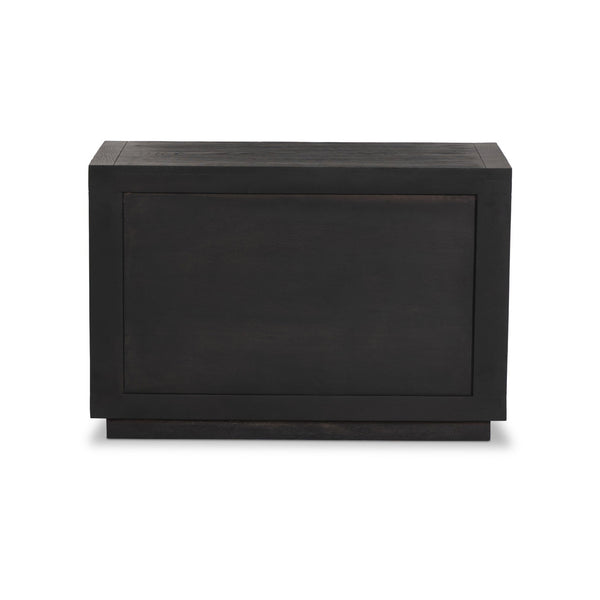 Warby Nightstand - Worn Black Veneer