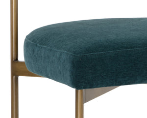 SENECA DINING CHAIR - ANTIQUE BRASS - DANNY TEAL